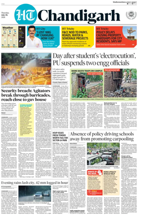 Cover of Hindustan Times (Chandigarh) - Live