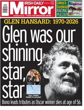 Cover of Irish Daily Mirror