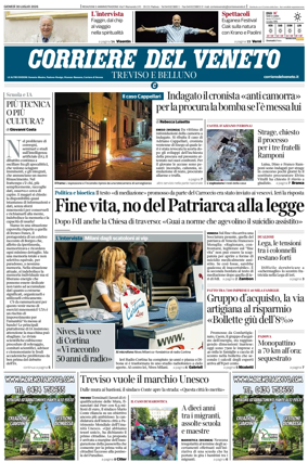 Cover of Corriere del Veneto (Treviso e Belluno)