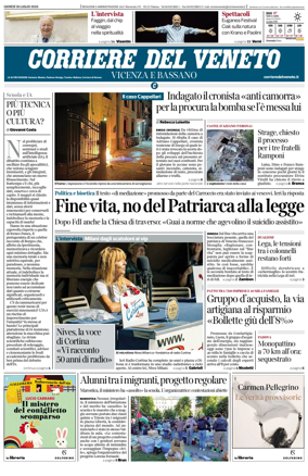 Cover of Corriere del Veneto (Vicenza e Bassano)