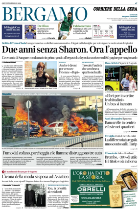 Cover of Corriere della Sera (Bergamo)