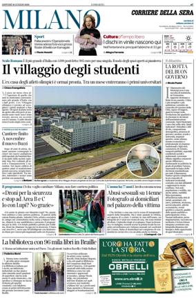 Cover of Corriere della Sera (Milano)