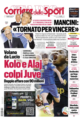 Cover of Corriere dello Sport