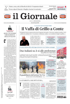 Cover of Il Giornale (Italy)