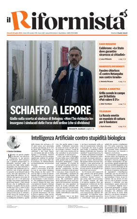 Cover of Il Riformista (Italy)