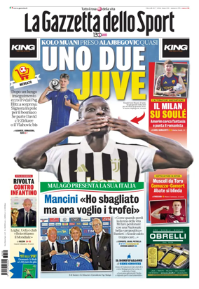 Cover of La Gazzetta dello Sport - Roma