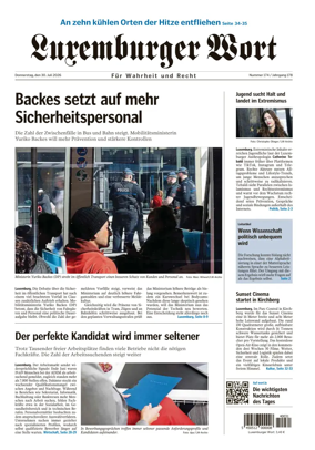 Cover of Luxemburger Wort
