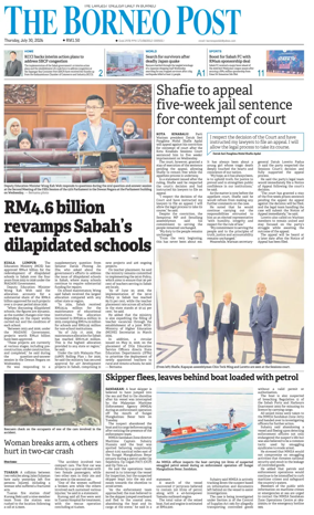 Cover of The Borneo Post (Sabah)