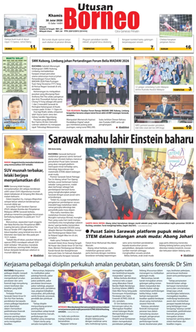 Cover of Utusan Borneo (Sarawak)