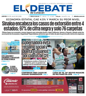 Cover of El Debate de Culiacan