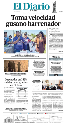Cover of El Diario de Juarez