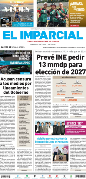 Cover of El Imparcial