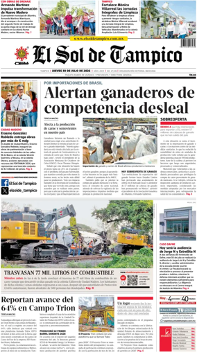 Cover of El Sol de Tampico