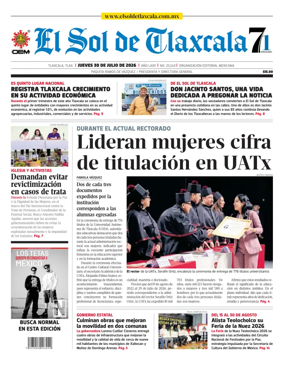 Cover of El Sol de Tlaxcala