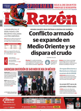 Cover of La Razon de Mexico