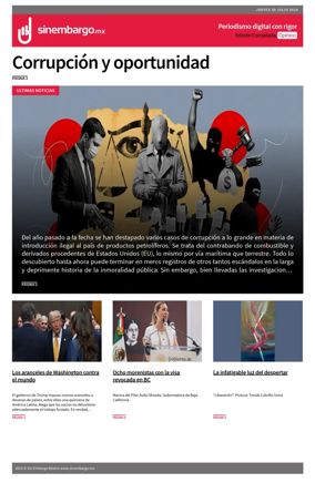 Cover of Sin Embargo Opinion
