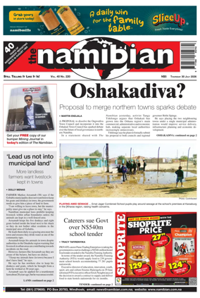 Cover of The Namibian