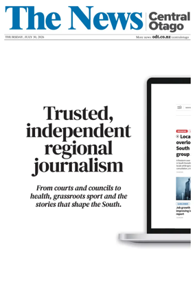 Cover of Central Otago News