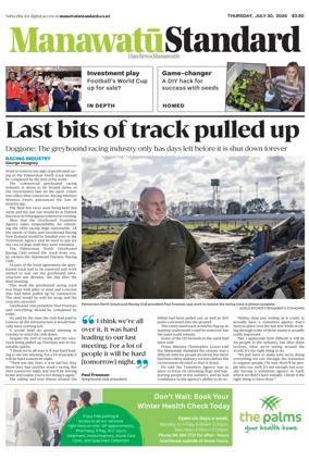 Cover of Manawatu Standard