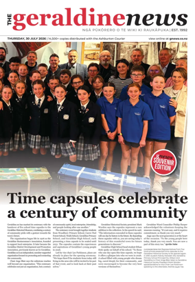 Cover of The Geraldine News