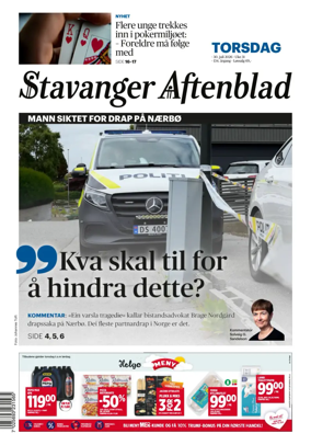 Cover of Stavanger Aftenblad