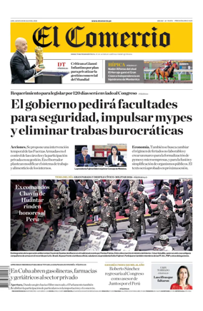 Cover of Diario El Comercio