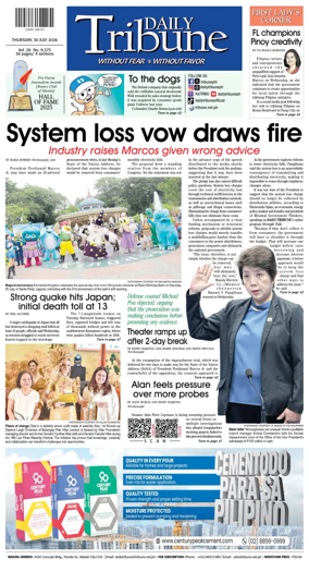 Cover of Daily Tribune (Philippines)