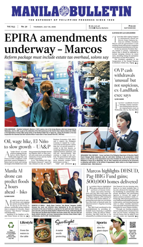 Cover of Manila Bulletin