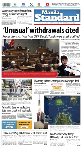 Cover of Manila Standard