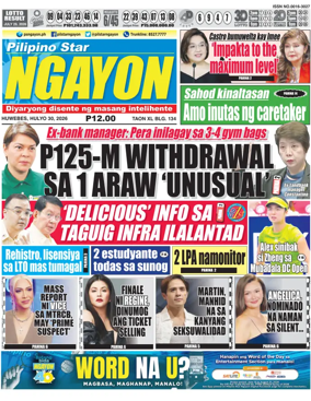 Cover of Pilipino Star Ngayon