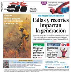 Cover of El Nuevo Dia