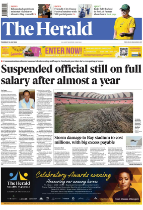 Cover of The Herald (South Africa)