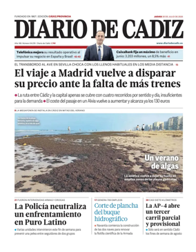 Cover of Diario de Cadiz