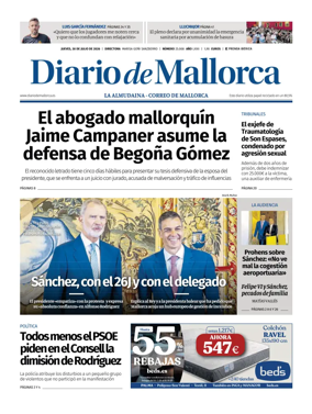 Cover of Diario de Mallorca