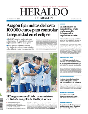 Cover of Heraldo de Aragon