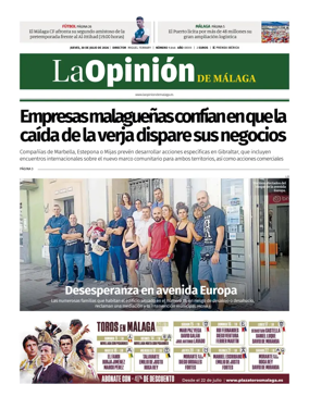 Cover of La Opinion de Malaga