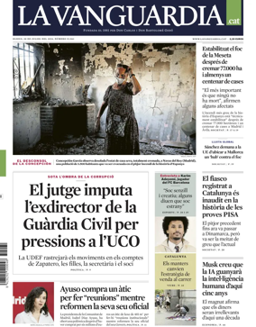 Cover of La Vanguardia (Catalonia - 1st edition)