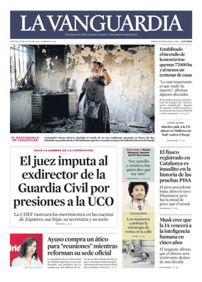Cover of La Vanguardia
