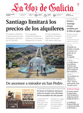 Cover of La Voz de Galicia (A Coruna)