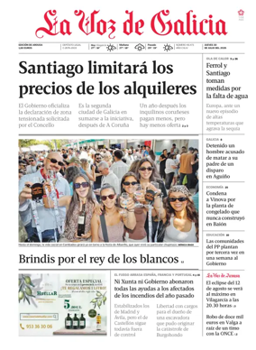 Cover of La Voz de Galicia (Arousa)
