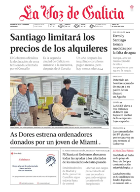 Cover of La Voz de Galicia (Deza)
