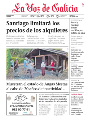 Cover of La Voz de Galicia (Monforte)