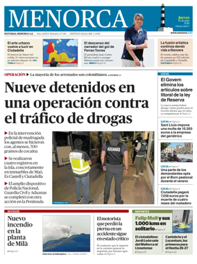 Cover of Menorca Diario Insular
