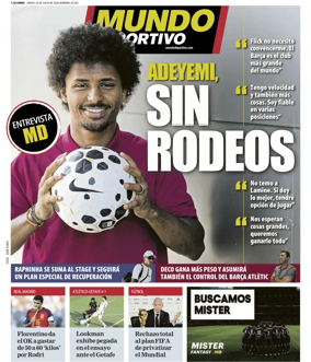 Cover of Mundo Deportivo (At. Madrid)
