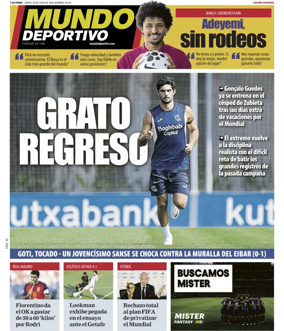 Cover of Mundo Deportivo (Gipuzkoa)