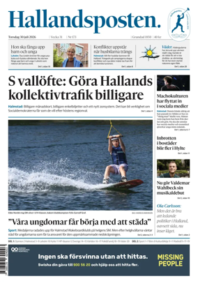 Cover of Hallandsposten