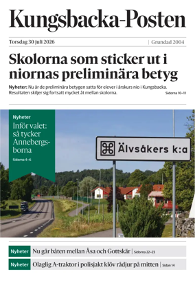 Cover of Kungsbacka-Posten