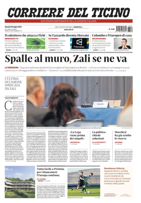 Cover of Corriere del Ticino