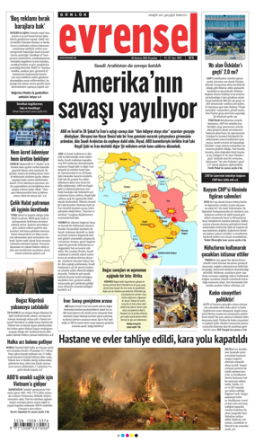Cover of Evrensel Gazetesi