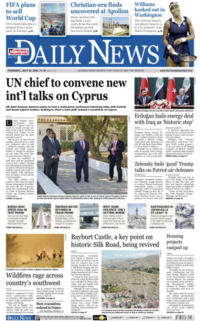 Cover of Hurriyet Daily News & Economic Review